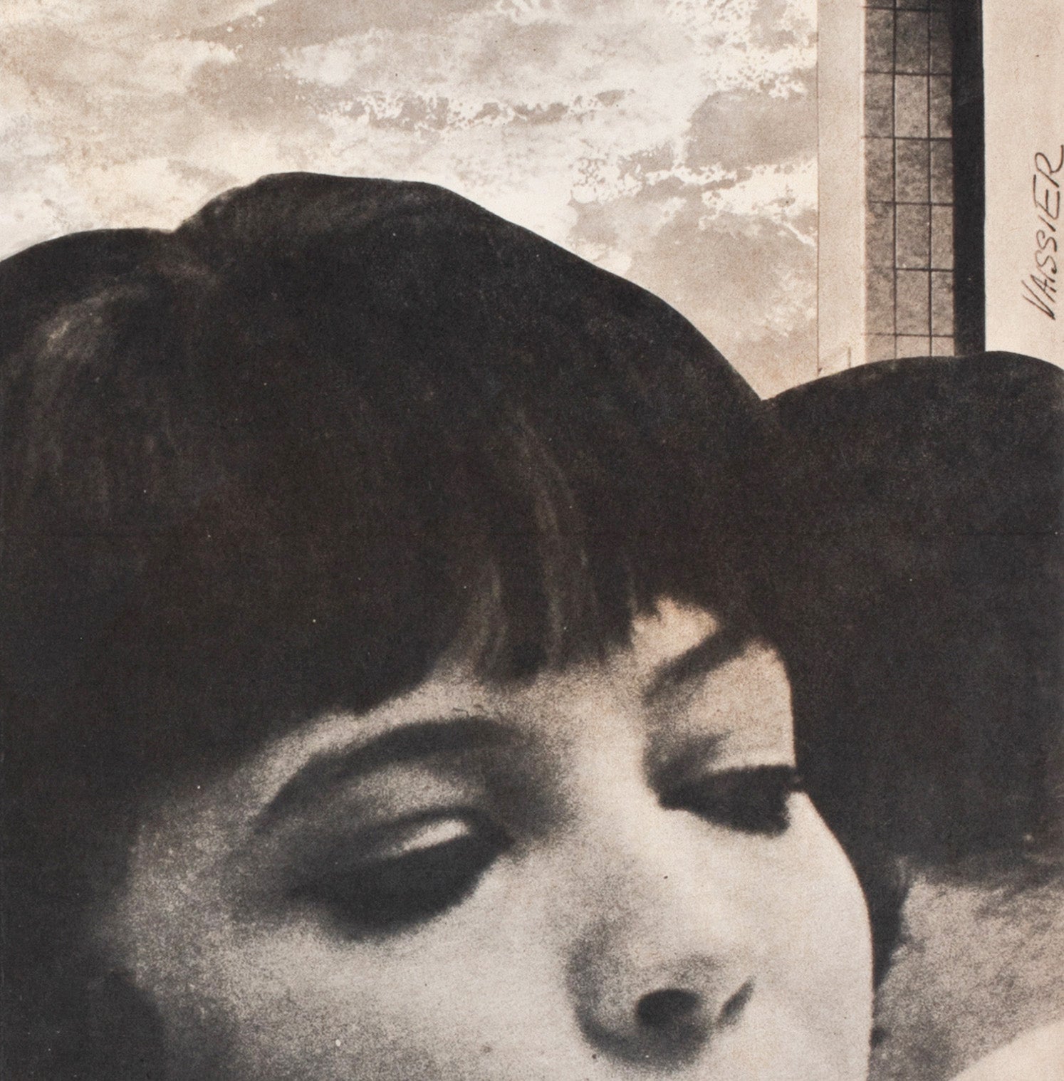Vivre Sa Vie 1962 French Petite Film Movie Poster, Vaissier - detail
