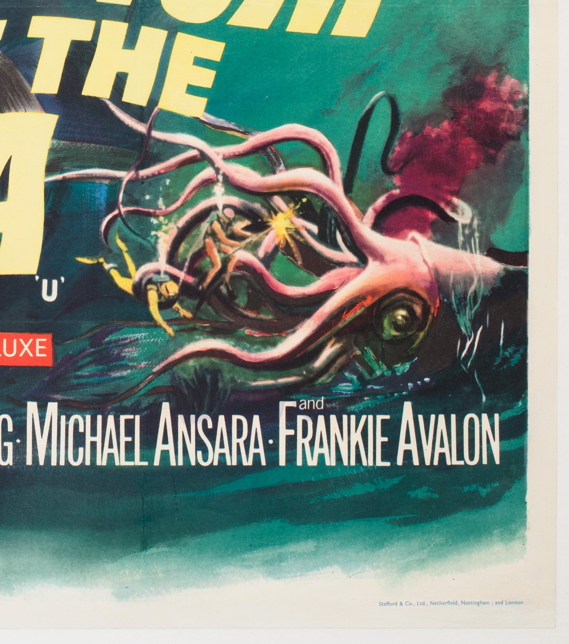 Voyage to the Bottom of the Sea 1961 UK Quad Film Movie Poster