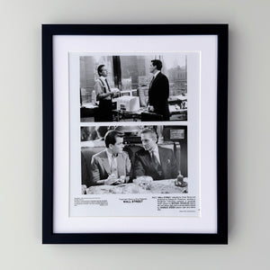Wall Street 1987 Film Movie Press Publicity Still Framed