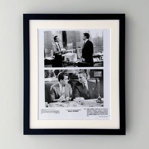 Wall Street 1987 Film Movie Press Publicity Still Framed