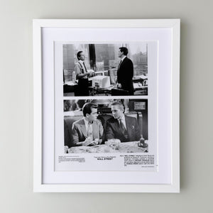 Wall Street 1987 Film Movie Press Publicity Still Framed