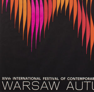 Warsaw Autumn 1970 Polish B1 Music Festival Poster, Hubert Hilscher - detail