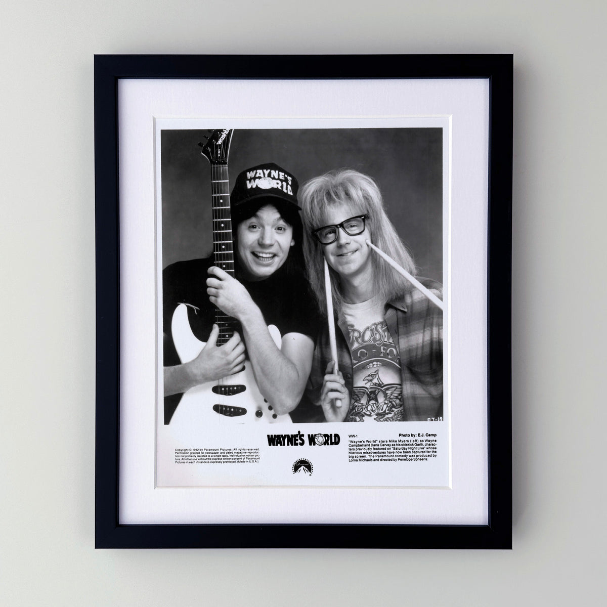 Waynes World 1992 Publicity Film Movie Press Still Framed