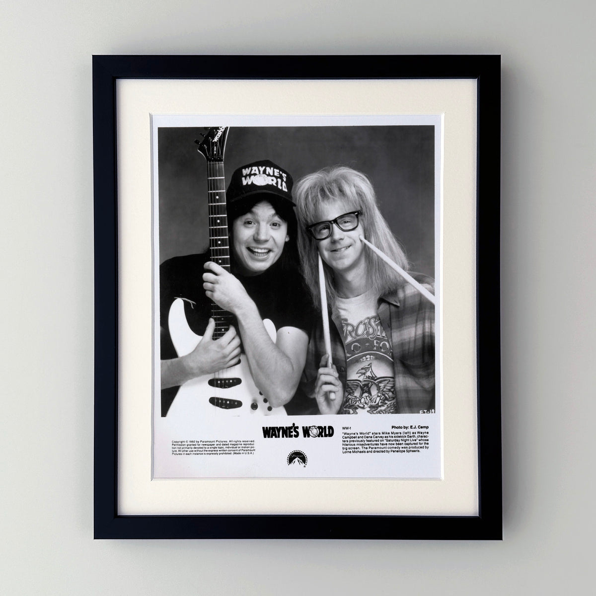 Waynes World 1992 Publicity Film Movie Press Still Framed