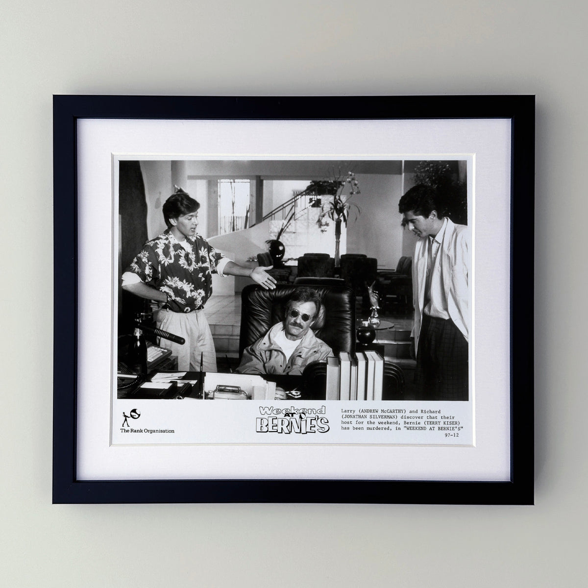 Weekend at Bernies 1989 Publicity Film Movie Press Still Framed