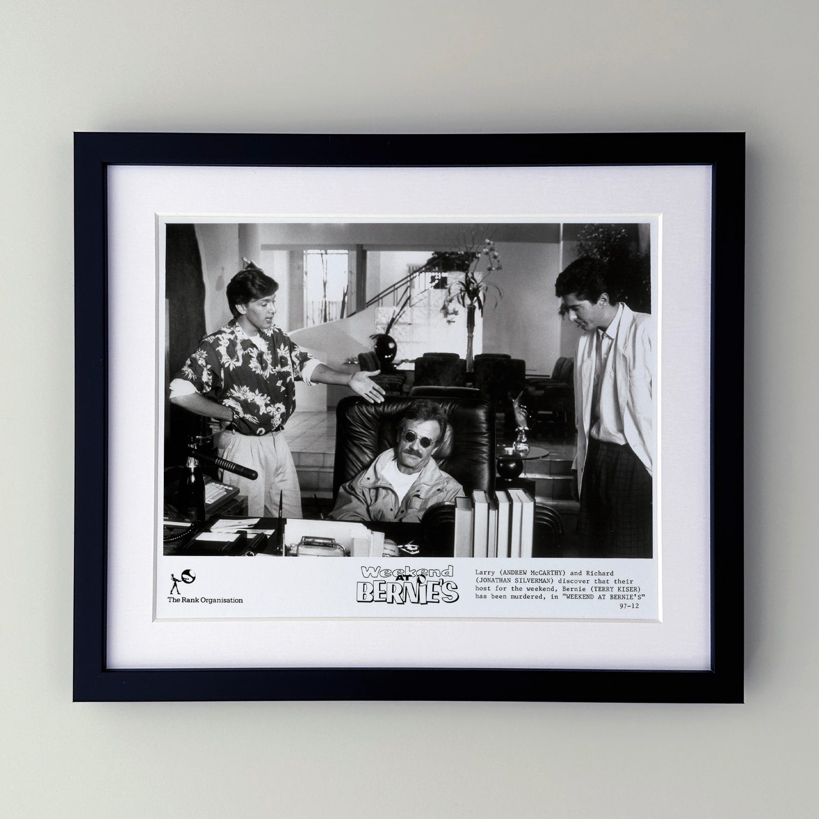 Weekend at Bernies 1989 Publicity Film Movie Press Still Framed