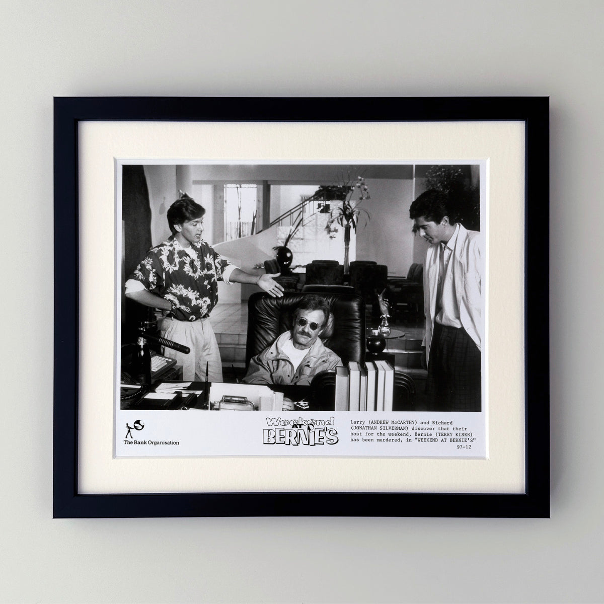 Weekend at Bernies 1989 Publicity Film Movie Press Still Framed