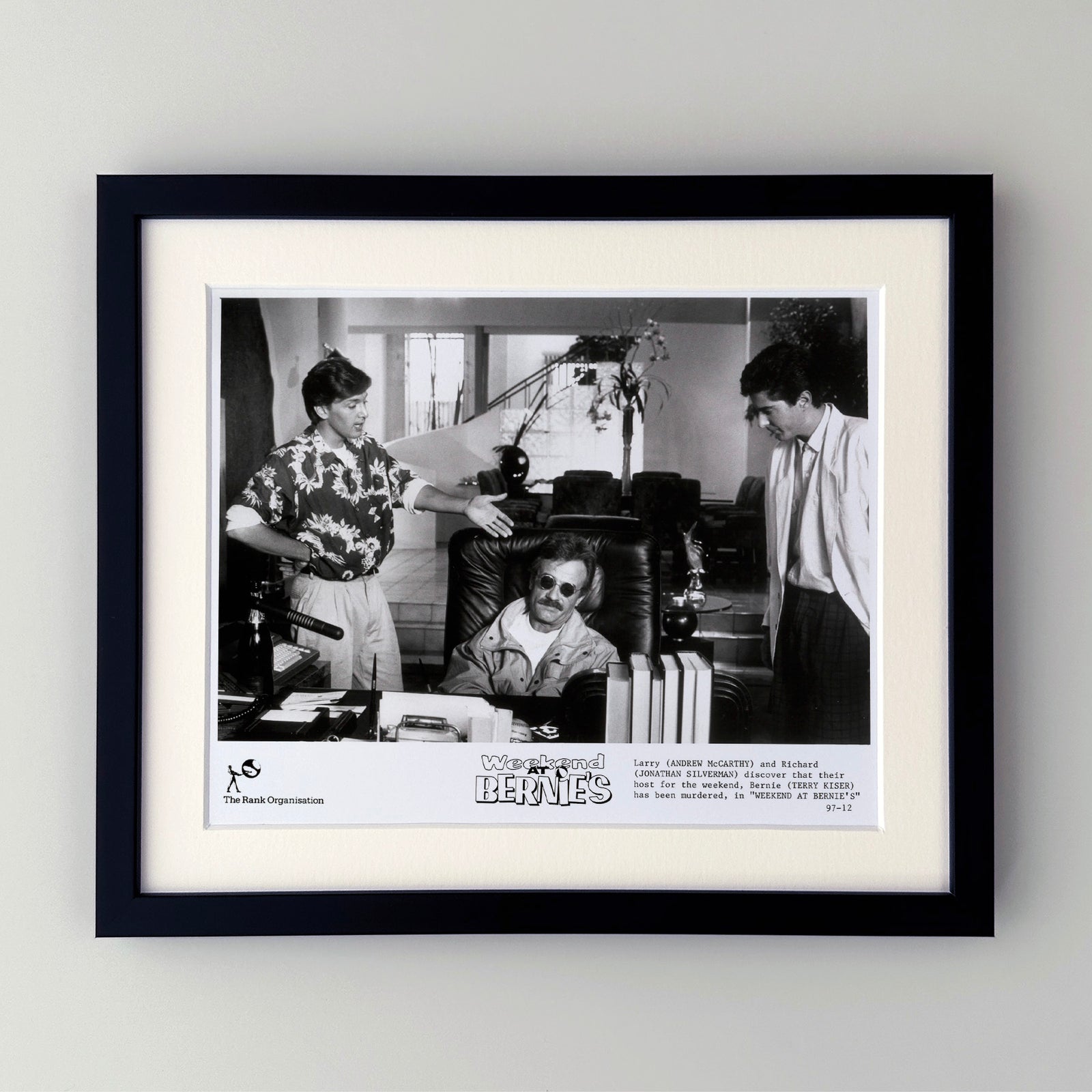 Weekend at Bernies 1989 Publicity Film Movie Press Still Framed