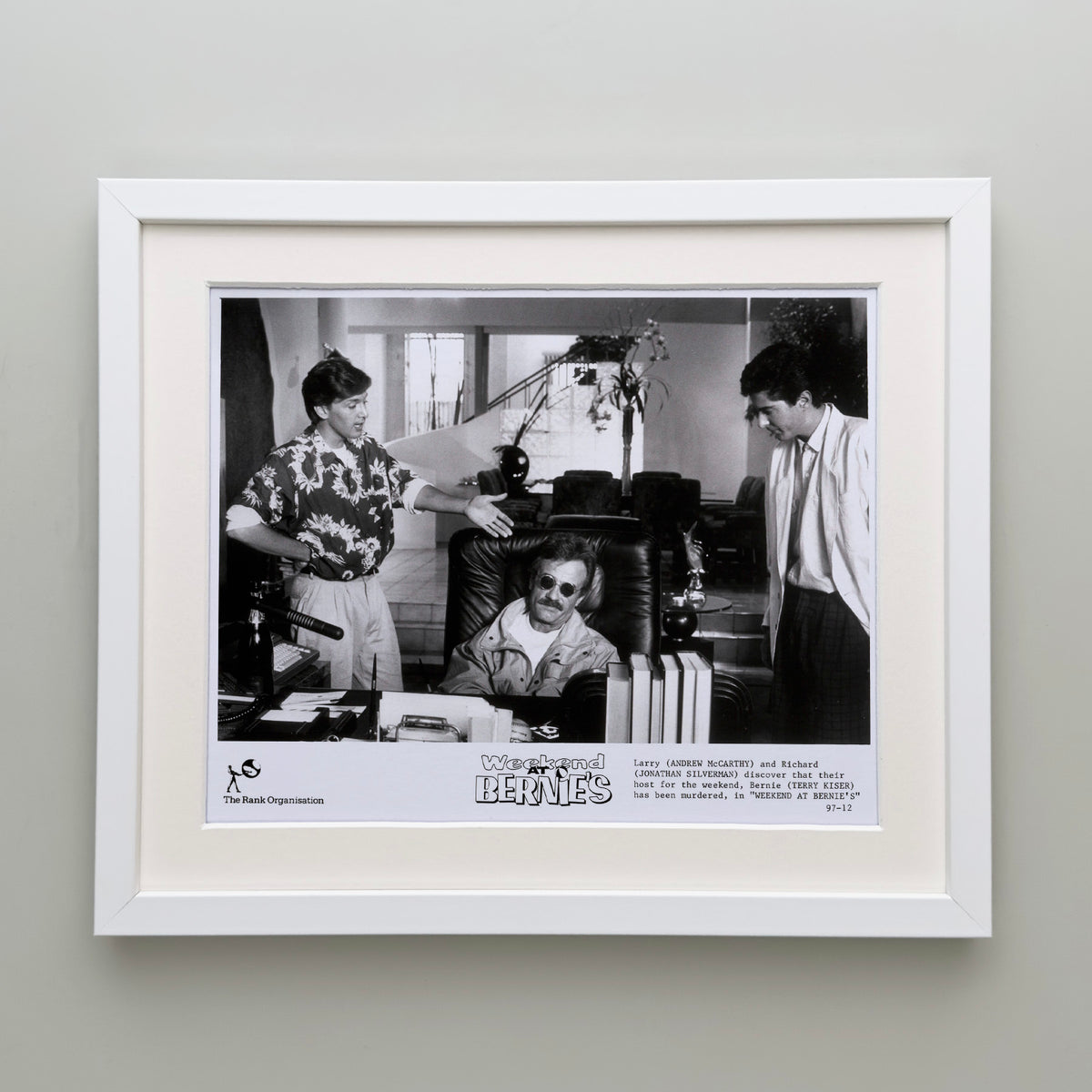 Weekend at Bernies 1989 Publicity Film Movie Press Still Framed