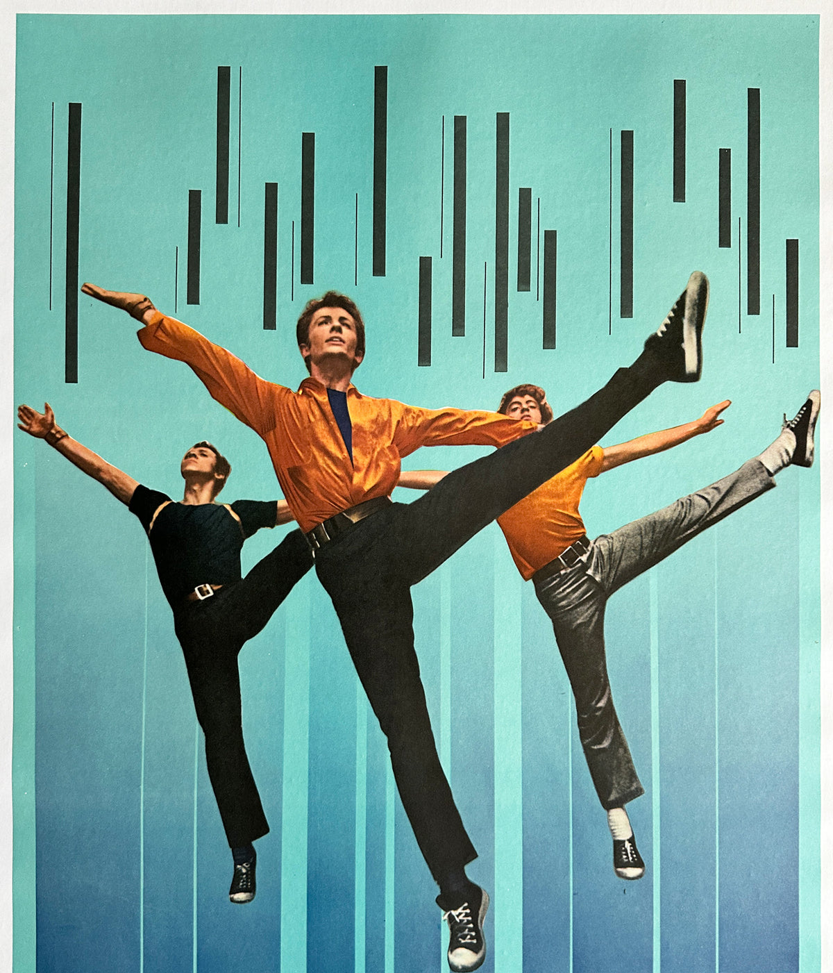 West Side Story R1969 Japanese 2 Sheet Film Movie Poster - detail