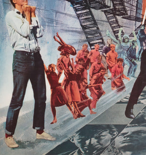 west side story 1961 japanese b1 film movie poster - detail