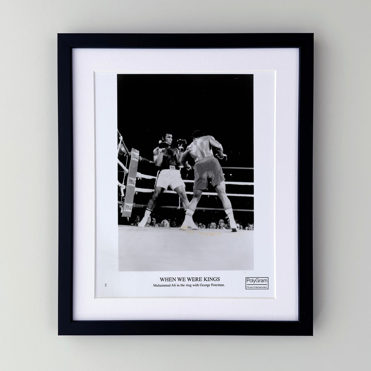 When We Were Kings 1996 Publicity Film Movie Press Still Framed