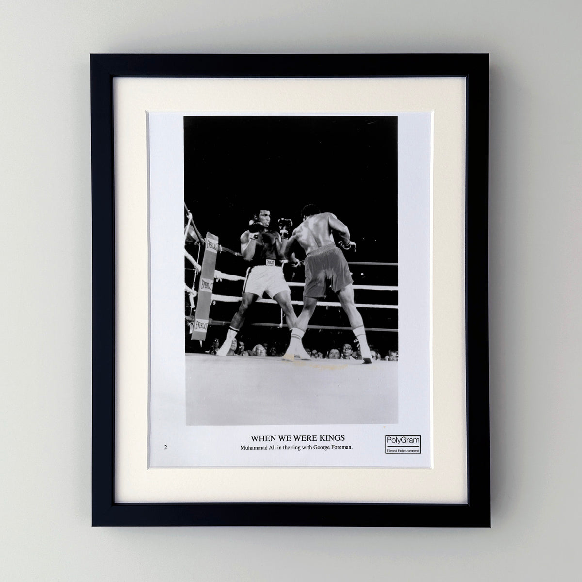 When We Were Kings 1996 Publicity Film Movie Press Still Framed