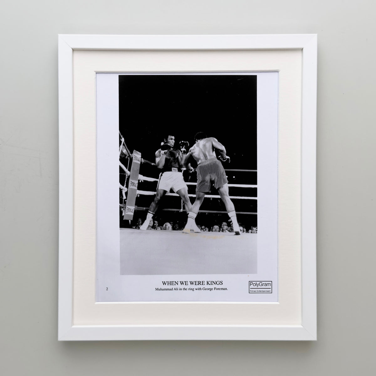 When We Were Kings 1996 Publicity Film Movie Press Still Framed