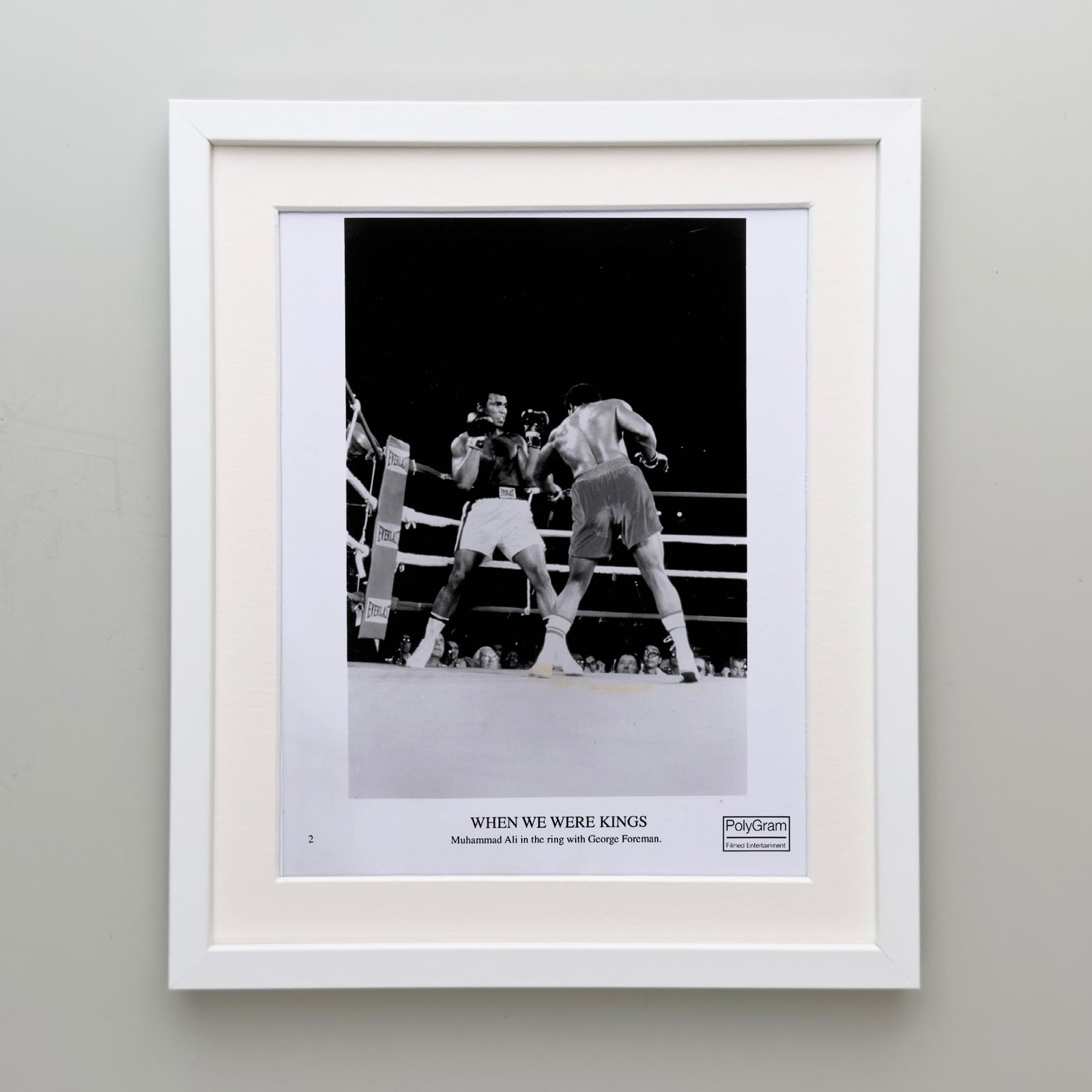 When We Were Kings 1996 Publicity Film Movie Press Still Framed