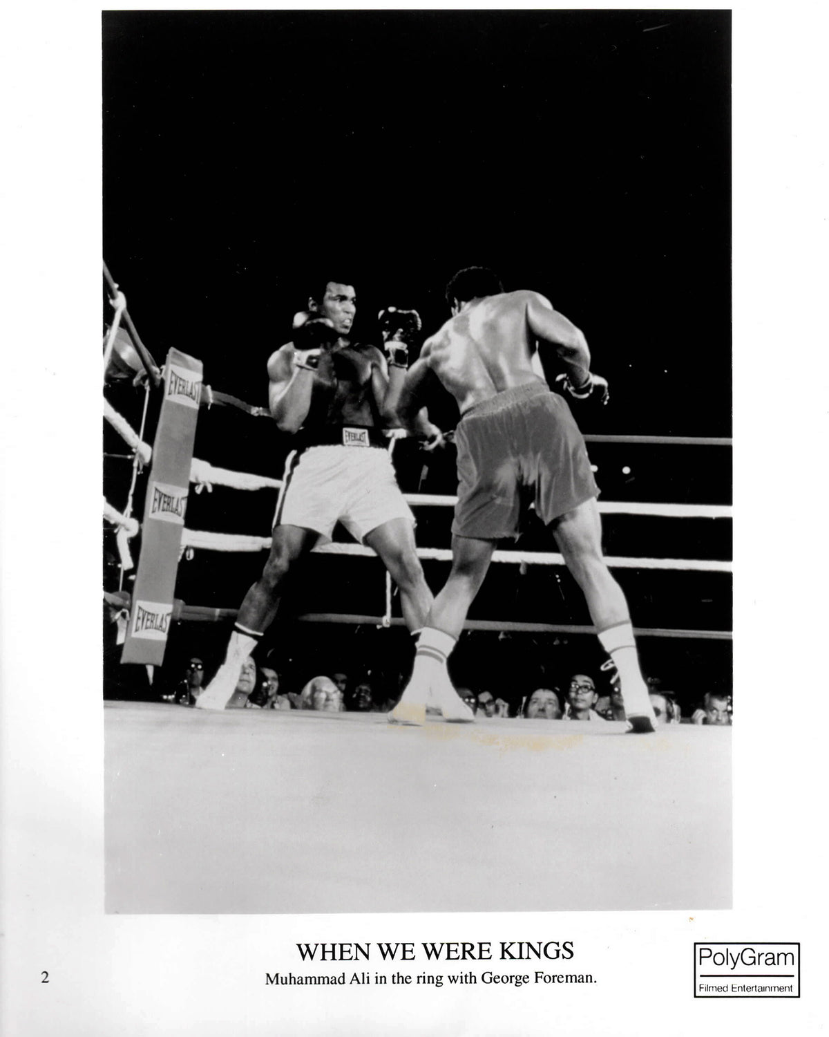 When We Were Kings 1996 Publicity Film Movie Press Still Framed