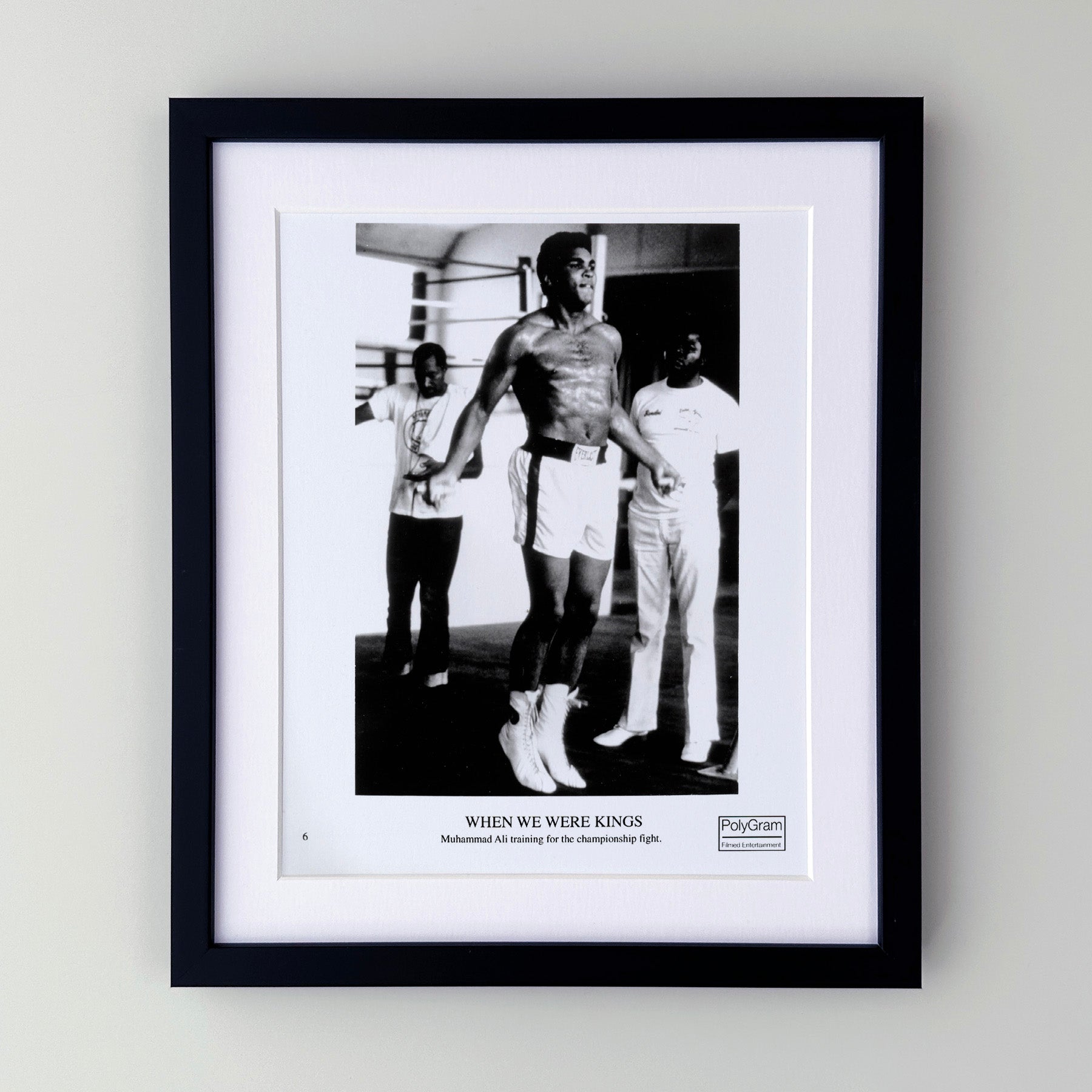When We Were Kings 1996 Publicity Film Movie Press Still Framed