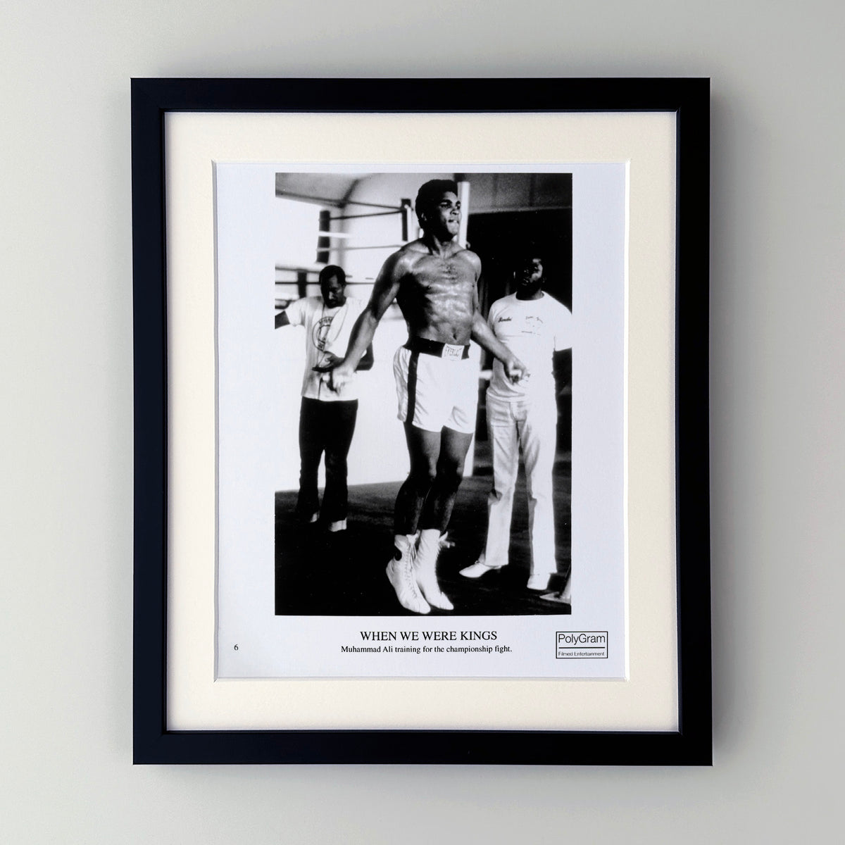 When We Were Kings 1996 Publicity Film Movie Press Still Framed