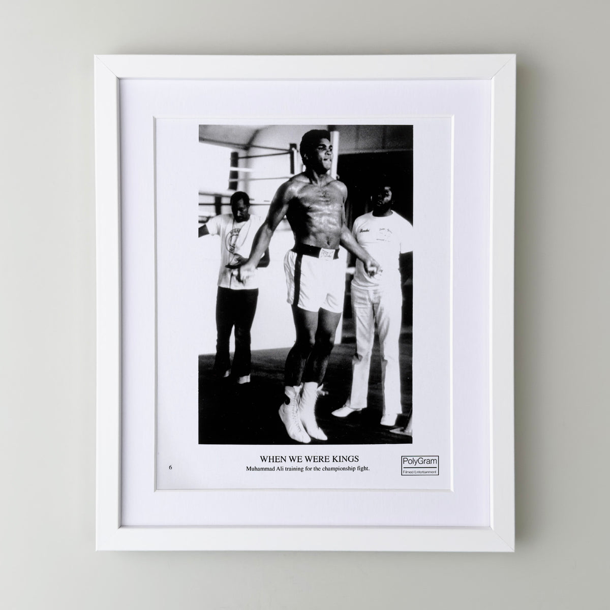 When We Were Kings 1996 Publicity Film Movie Press Still Framed