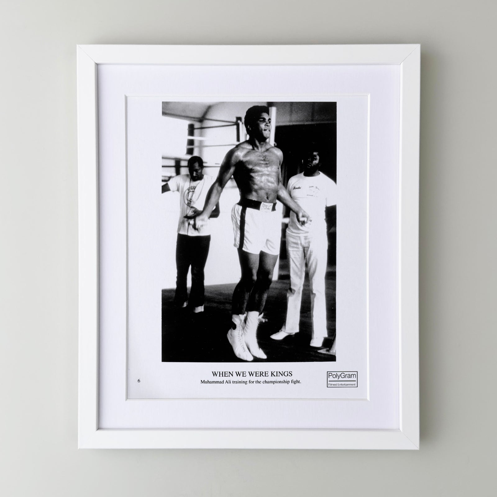 When We Were Kings 1996 Publicity Film Movie Press Still Framed