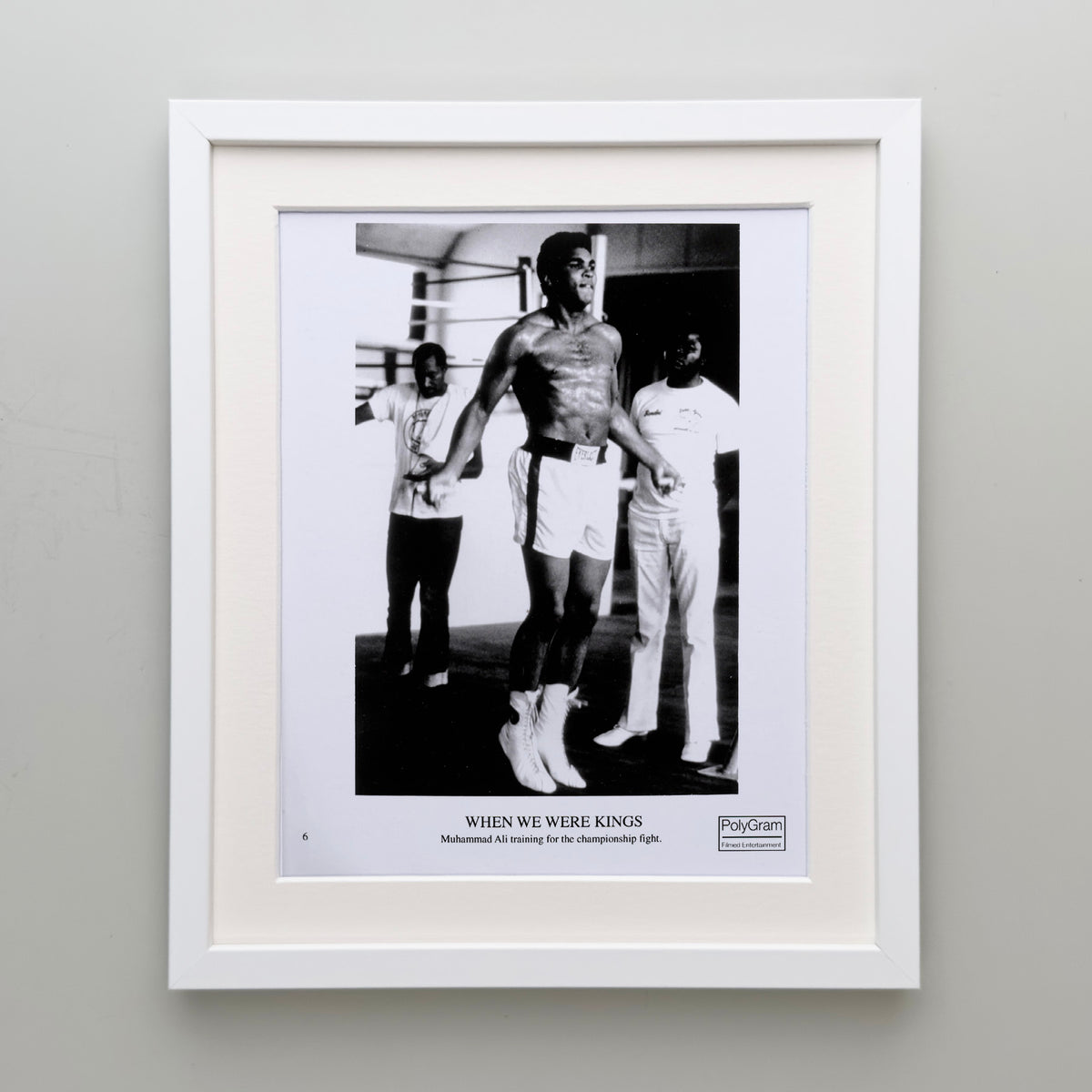 When We Were Kings 1996 Publicity Film Movie Press Still Framed