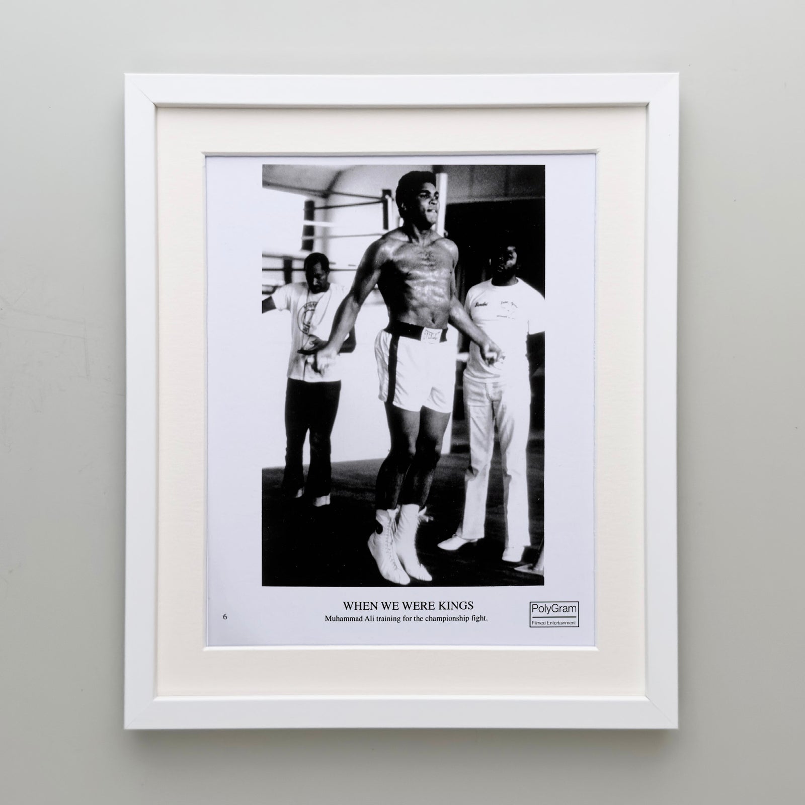 When We Were Kings 1996 Publicity Film Movie Press Still Framed