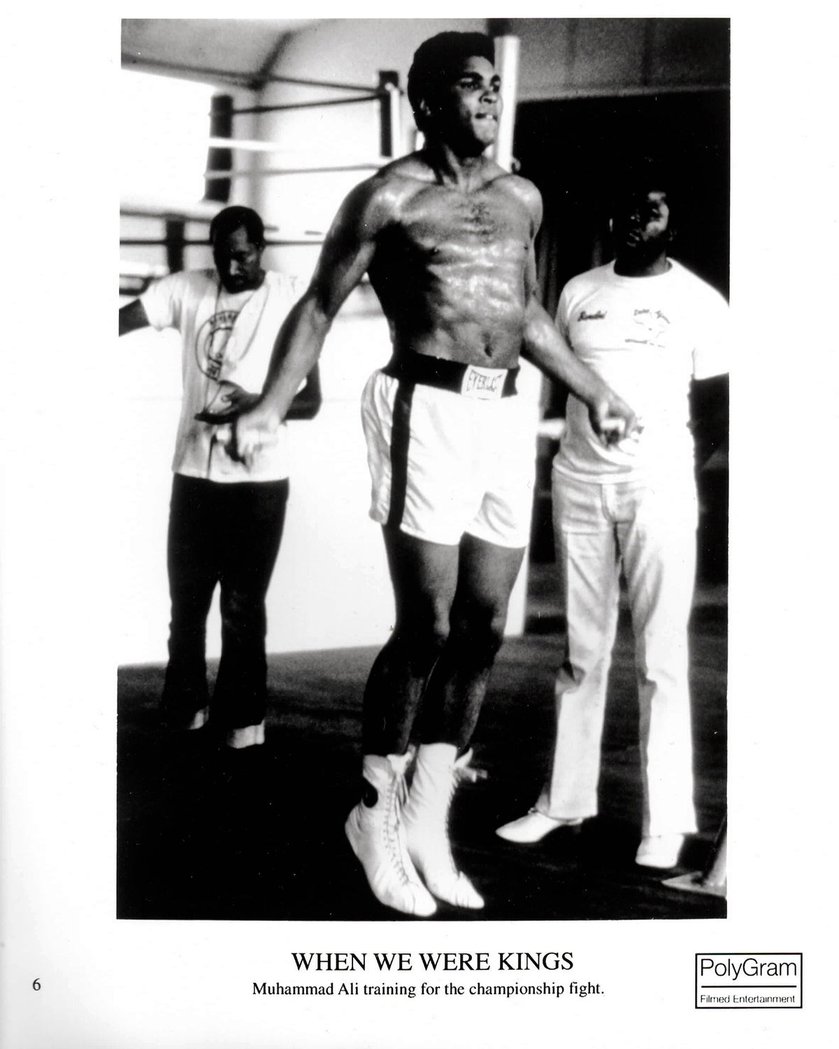 When We Were Kings 1996 Publicity Film Movie Press Still Framed