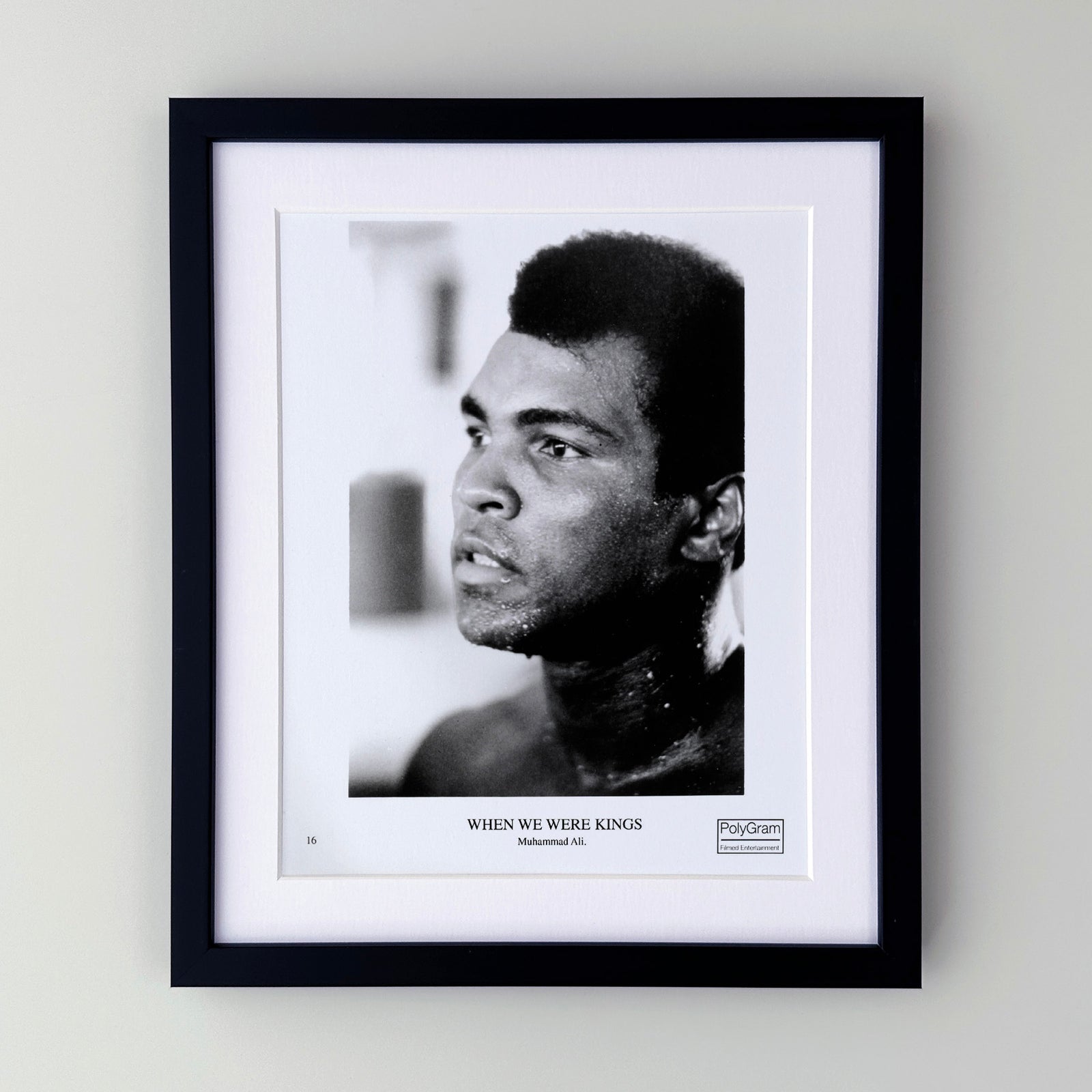 When We Were Kings 1996 Publicity Film Movie Press Still Framed