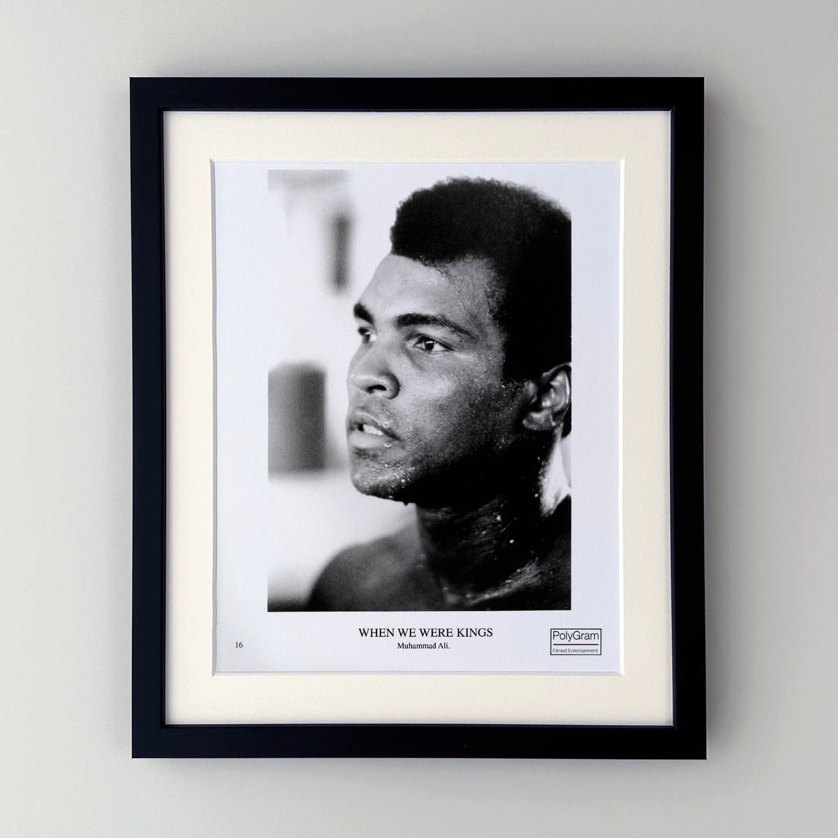 When We Were Kings 1996 Publicity Film Movie Press Still Framed