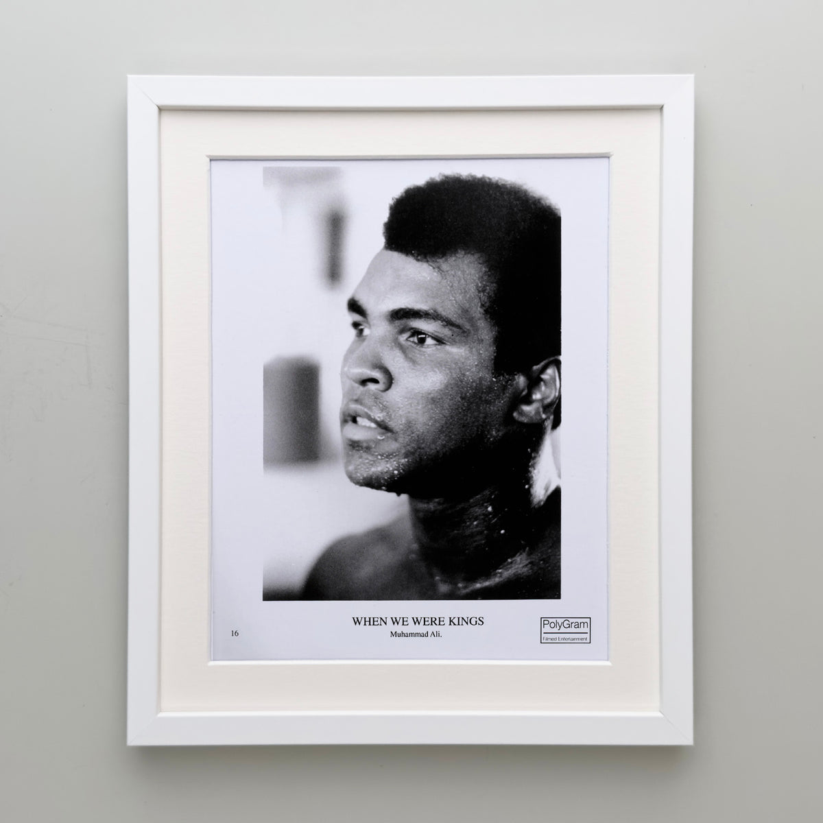 When We Were Kings 1996 Publicity Film Movie Press Still Framed