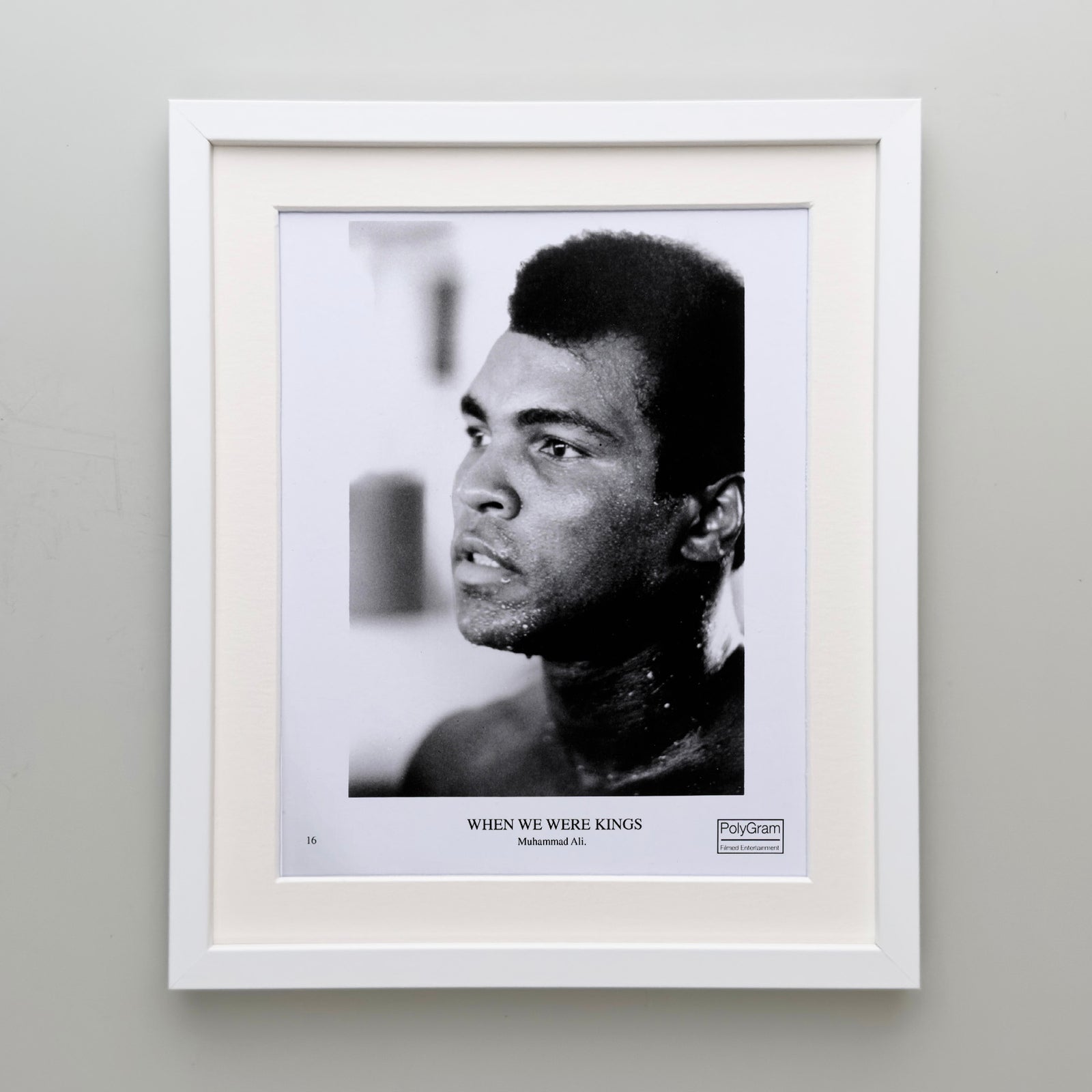 When We Were Kings 1996 Publicity Film Movie Press Still Framed