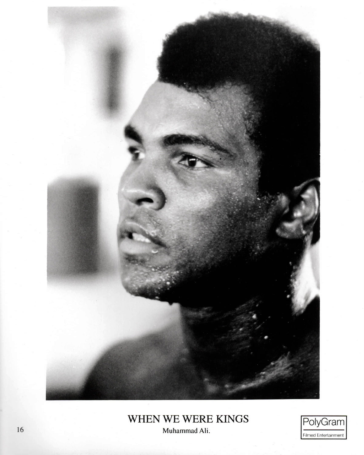 When We Were Kings 1996 Publicity Film Movie Press Still Framed