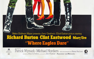 Where Eagles Dare US 3 Sheet Film Movie Poster - detail