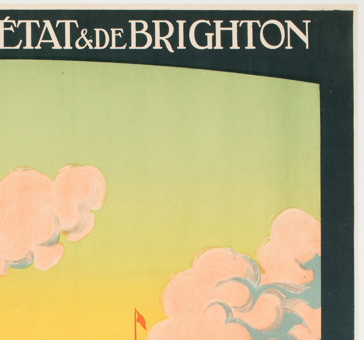 Windsor Castle c1913 French Railway Travel Advertising Poster Constant Duval - detail