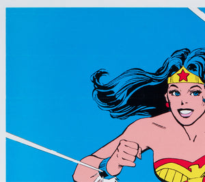 wonder woman 1979 dc comics poster - detail