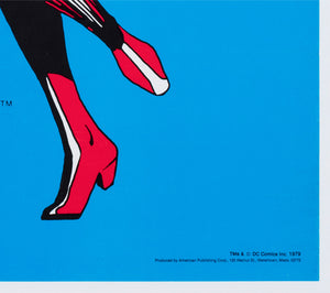 wonder woman 1979 dc comics poster - detail