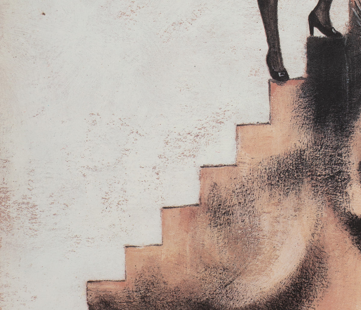 Working Girl 1990 Polish B1 Film Movie Poster, Andrzej Pagowski - detail