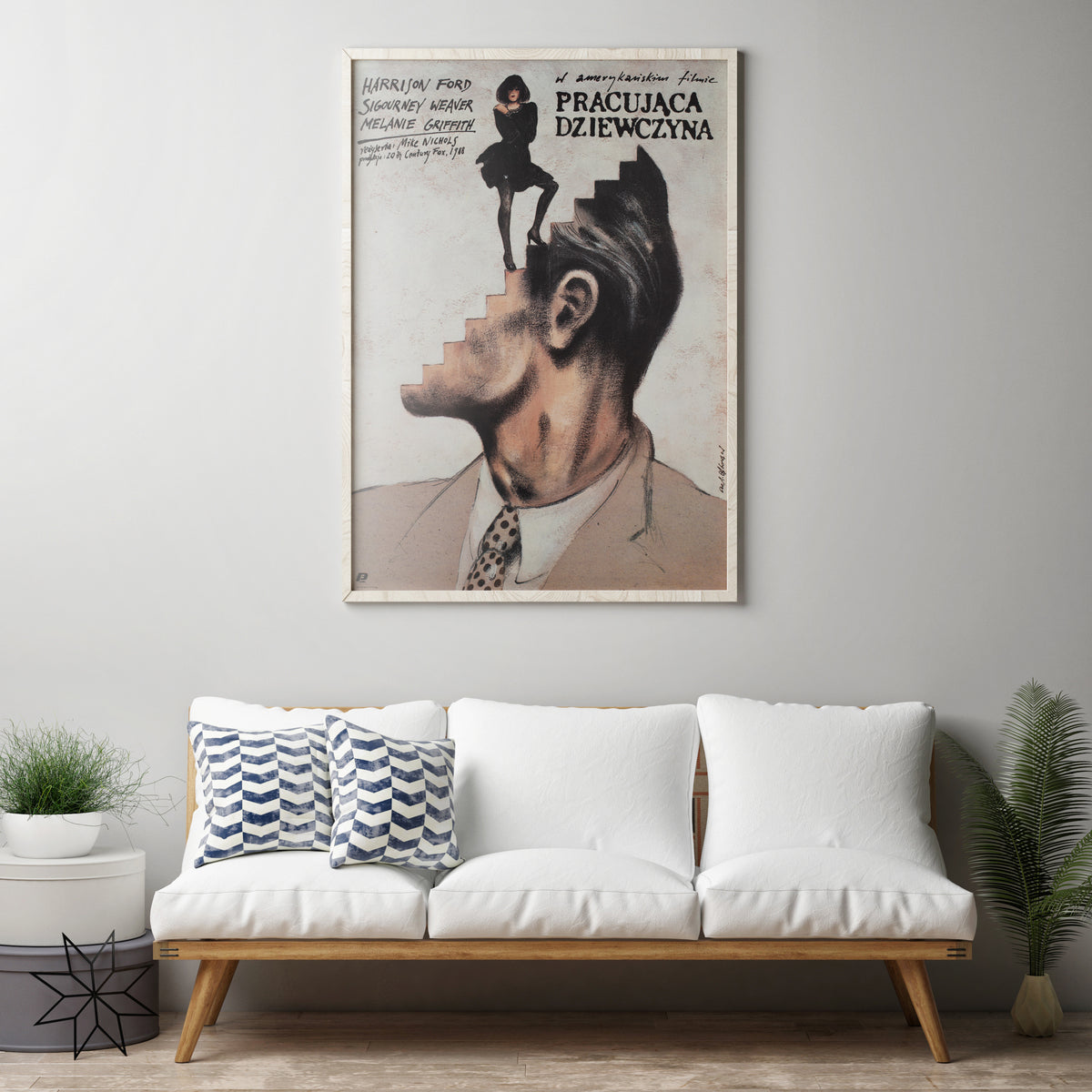 Working Girl 1990 Polish B1 Film Movie Poster, Andrzej Pagowski