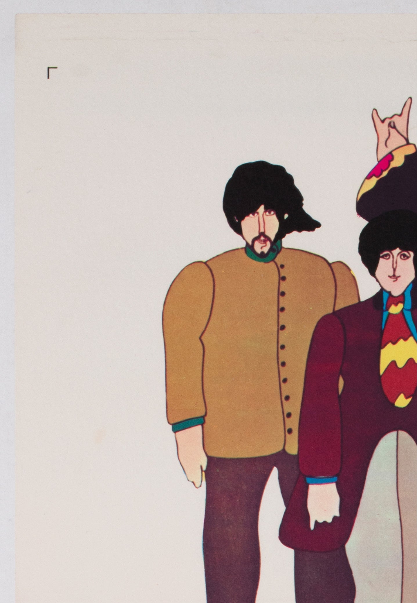 Yellow Submarine 1968 Australian Daybill Film  Movie Poster - detail