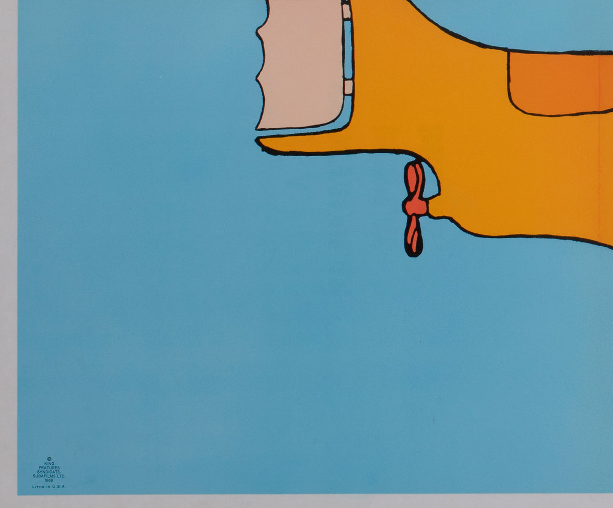 Yellow Submarine 1968 Capitol Records Poster Heinz Edelmann