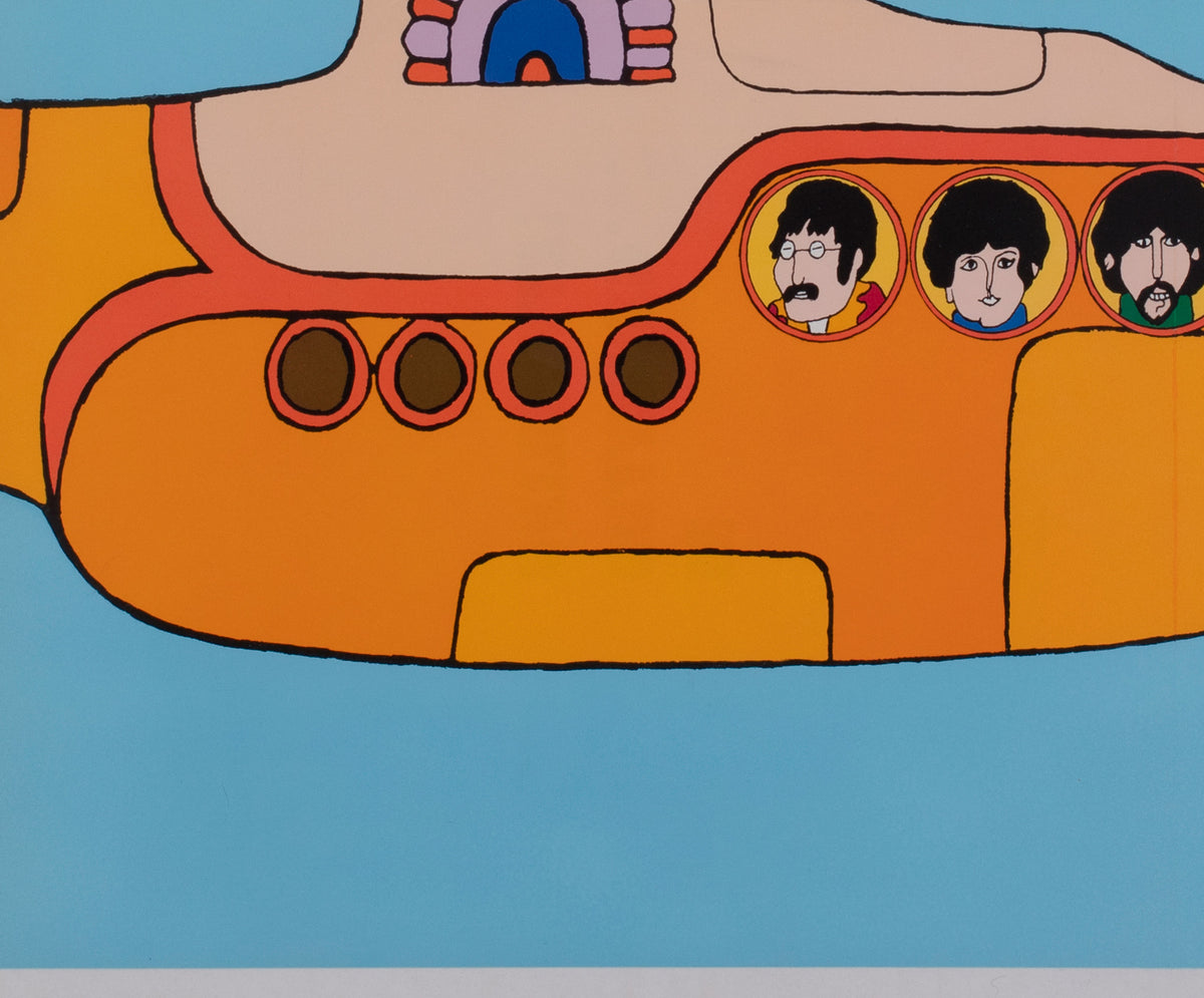 Yellow Submarine 1968 Capitol Records Poster Heinz Edelmann