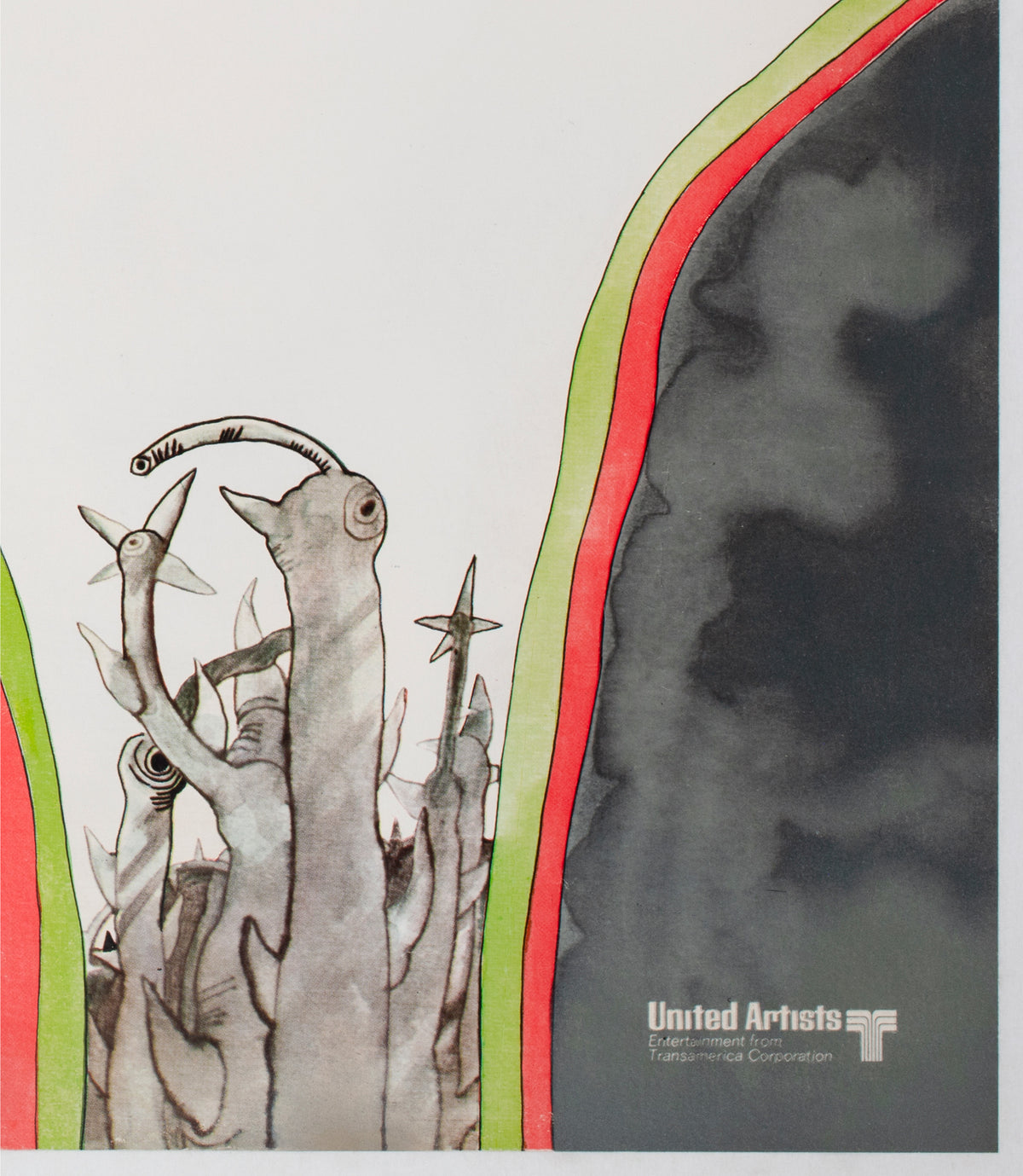 Yellow Submarine 1968 UK Quad Advance Film Poster Heinz Edelmann - detail