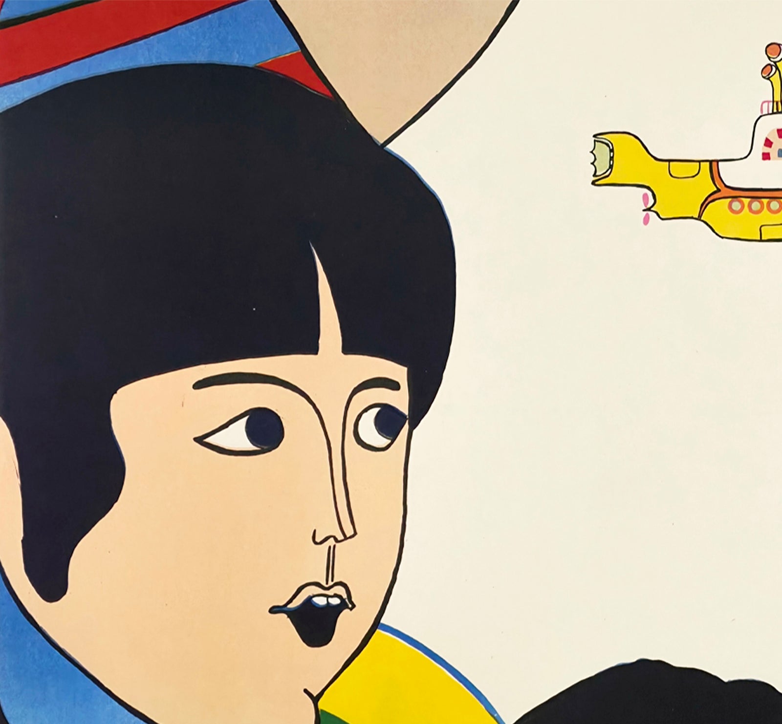 Yellow Submarine 1970 Polish A1 Film Poster Zygmunt Bobrowski - detail