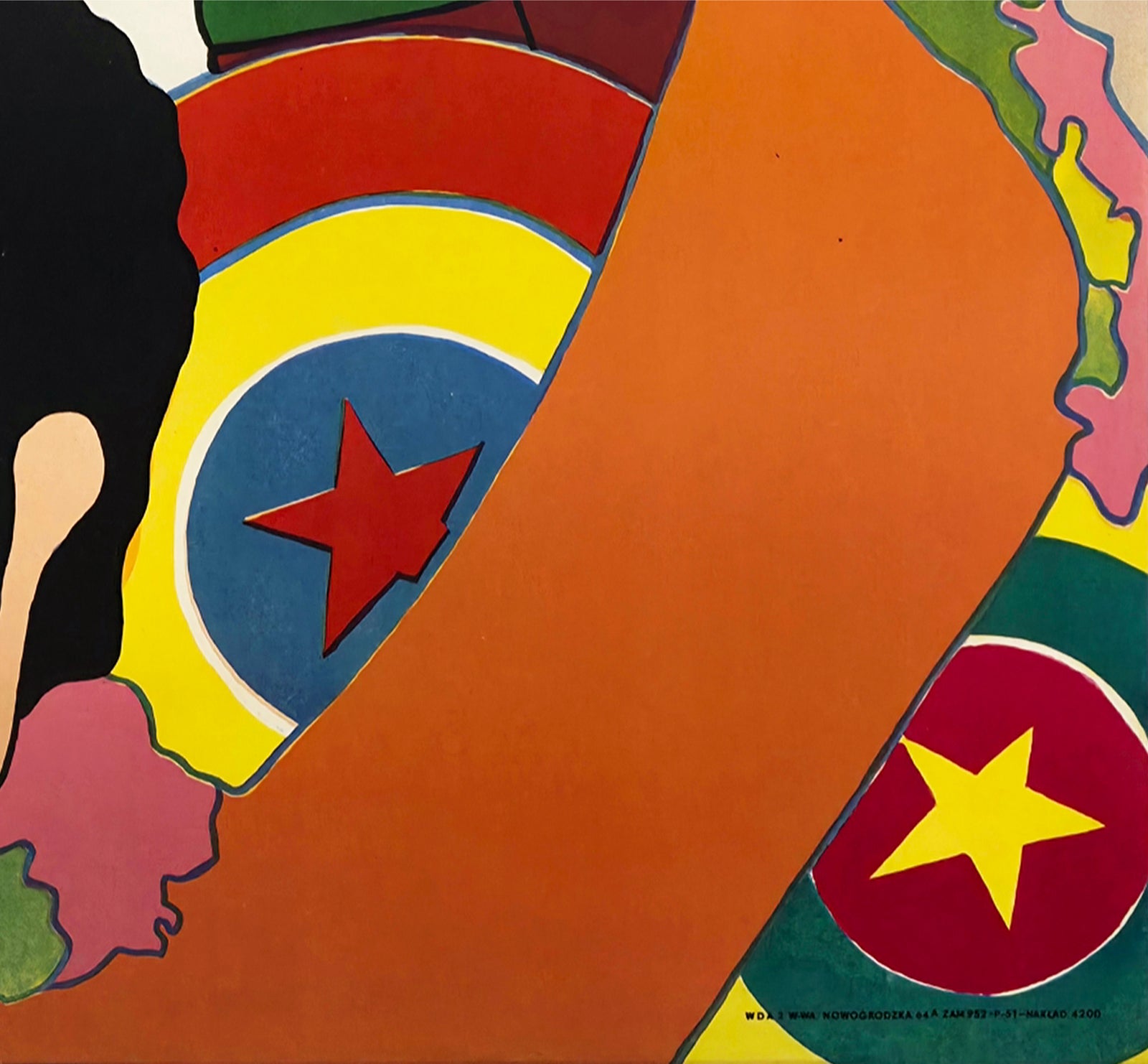 Yellow Submarine 1970 Polish A1 Film Poster Zygmunt Bobrowski - detail