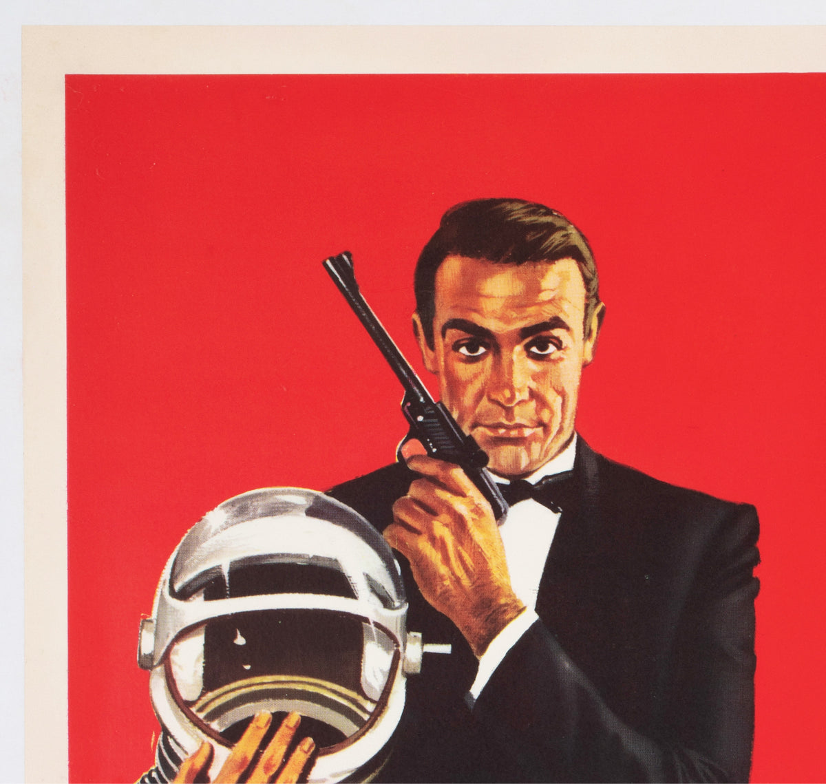 You Only Live Twice 1967 Italian 1 Sheet Film Movie Poster, Robert McGinnis James Bond - detail