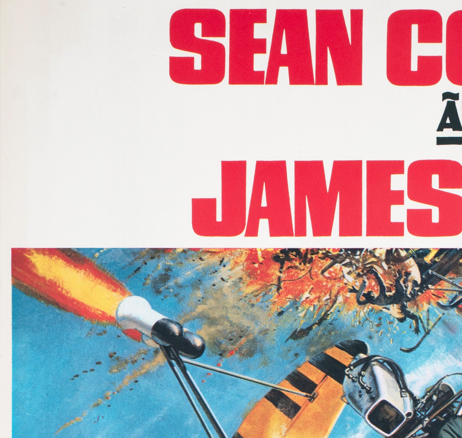 You Only Live Twice 1967 Swedish Film Poster Frank McCarthy - detail