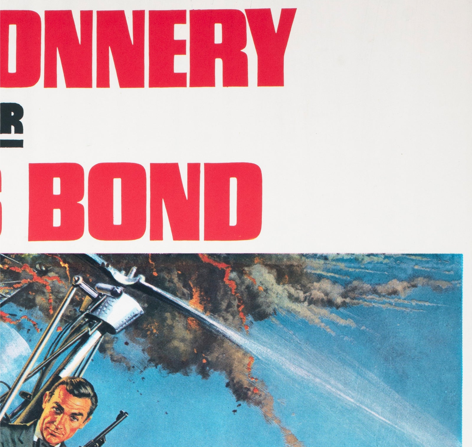 You Only Live Twice 1967 Swedish Film Poster Frank McCarthy - detail