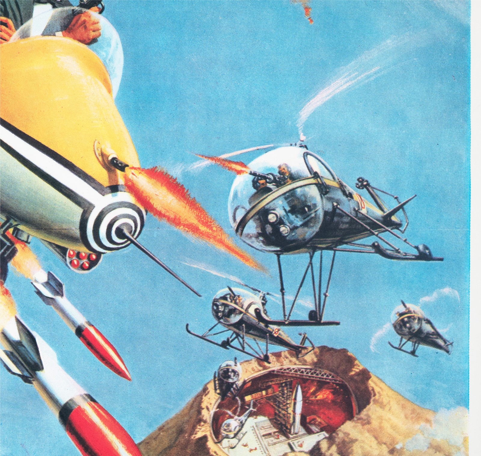 You Only Live Twice 1967 Swedish Film Poster Frank McCarthy - detail