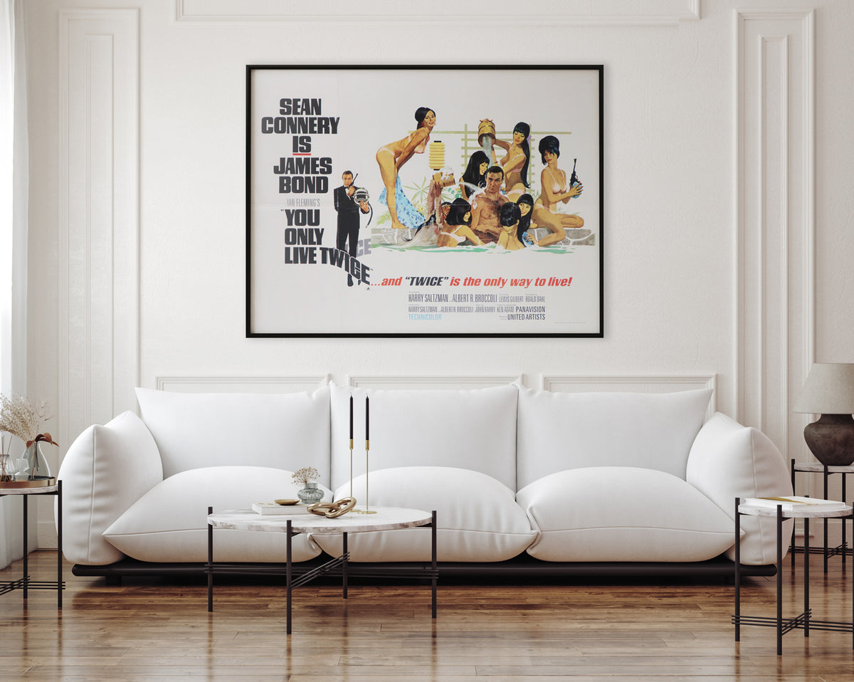 You Only Live Twice 1967 UK Quad Style C Film Movie Poster, Robert McGinnis