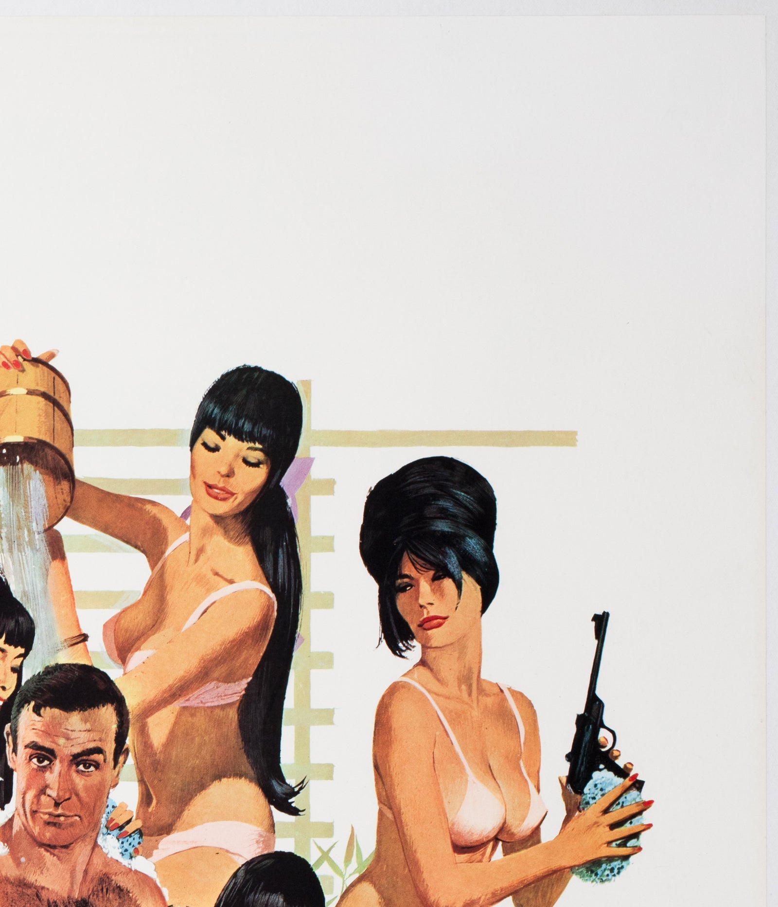 You Only Live Twice 1967 UK Quad Style C  Film Poster Robert McGinnis - detail
